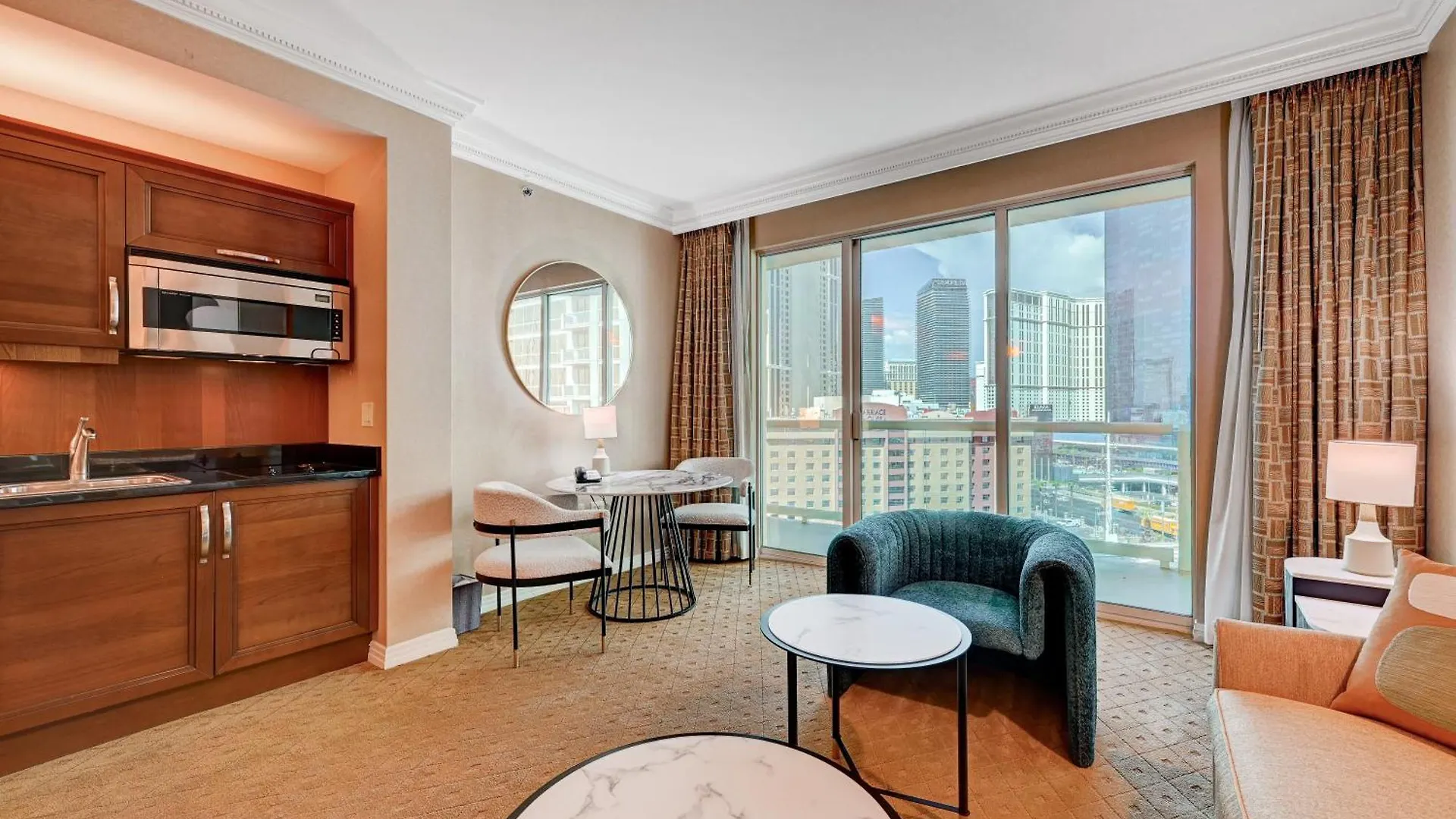 Aparthotel Amethyst Suite II Balcony Strip View Mgm Signature Las Vegas USA